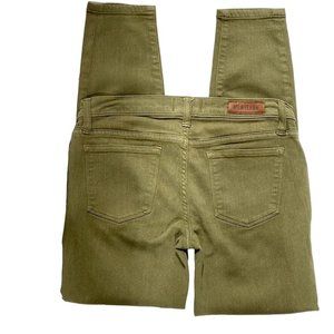 MERITAGE Jeans Olive Mid Rise Skinny Cotton Blend Stretch Women's 26